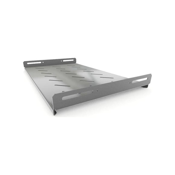 Стационарная полка Hyperline TSH3L-300-RAL7035 глубина 300 мм, с боковым креплением, нагрузка до 20 кг, для шкафов серии TTB, TTR, TWB/TWB-FC, 485x300мм (ШхГ), цвет серый (RAL 7035) 451898