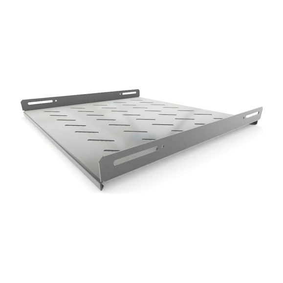 Стационарная полка Hyperline TSH3L-450-RAL7035 глубина 450 мм, с боковым креплением, нагрузка до 20 кг, для шкафов серии TTB, TTR, TWB/TWB-FC, 485x450мм (ШхГ), цвет серый (RAL 7035) 451899