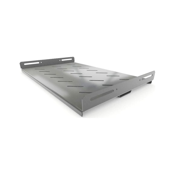 Стационарная усиленная полка Hyperline TSH3M-300-RAL7035 глубина 300 мм, с боковым креплением, нагрузка до 50 кг, для шкафов серии TTB, TTR, TWB/TWB-FC, 485x300мм (ШхГ), цвет серый (RAL 7035) 451903