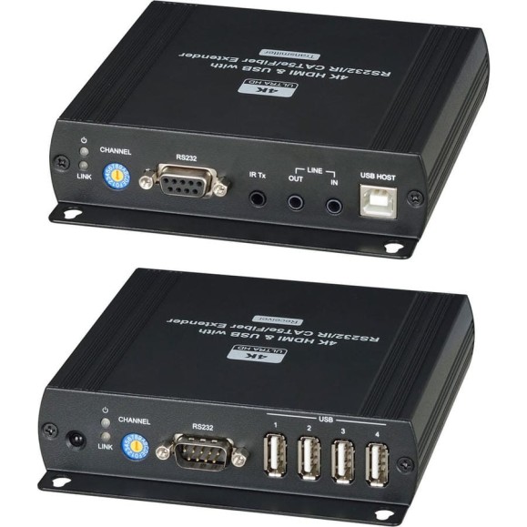 HDMI KVM удлинитель (комплект приёмник + передатчик) SC&T HKM01-4K по Ethernet до 140 м (CAT5e), до 150 м (CAT6) для передачи HDMI (1.4, до 4K(30Гц), USB, аудио, RS232 и сигнал ИК управления sct1177 HDMI KVM удлинитель (комплект приёмник + передатчик) SC&T HKM01-4K по Ethernet до 140 м (CAT5e), до 150 м (CAT6) для передачи HDMI (1.4, до 4K(30Гц), USB, аудио, RS232 и сигнал ИК управления sct1177