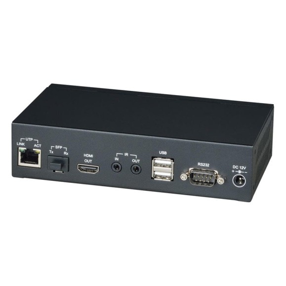 Приемник KVM SC&T HKM02BR-4K HDMI (1.4, до 4K(30Гц), USB, аудио, RS232 и ИК сигналов по Ethernet до 150 м (CAT5e/CAT6) sct1181