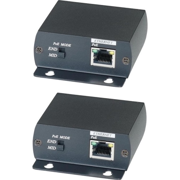 Комплект (передатчик + приёмник) для передачи сигнала Ethernet и питания (PoE) SC&T IP01P sct0676 Комплект (передатчик + приёмник) для передачи сигнала Ethernet и питания (PoE) SC&T IP01P sct0676