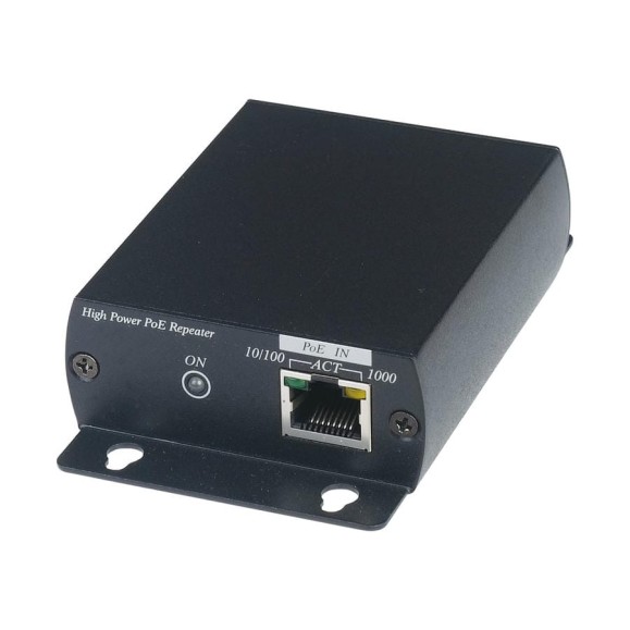 Удлинитель PoE SC&T IP04R af/at/bt по витой паре до 240 м (до 48.86Вт), 10/100/1000M (1 устройство по 120 м в каждую сторону) sct1449