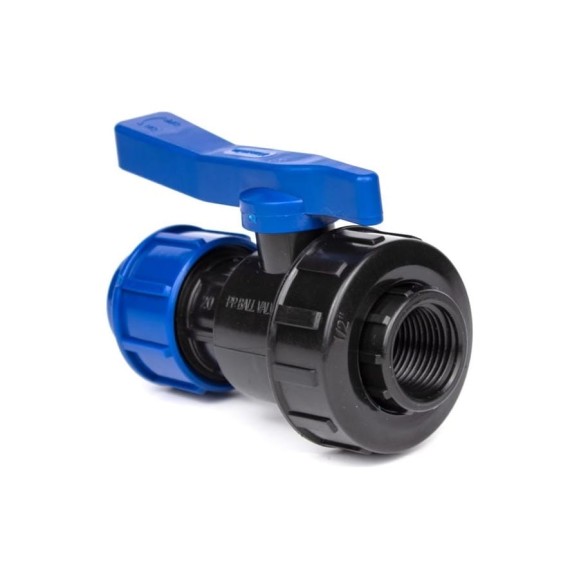 Кран компрес. для пэ труб вр LAMMIN 25x3/4