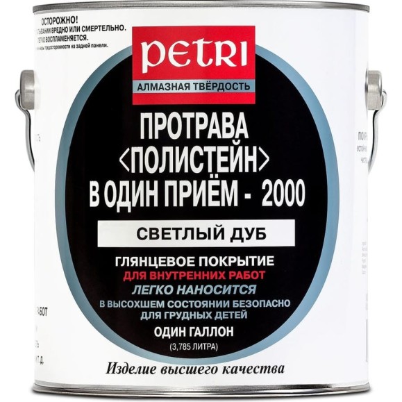 Полиуретановый цветной лак PETRI polystain светлый дуб PLOP4