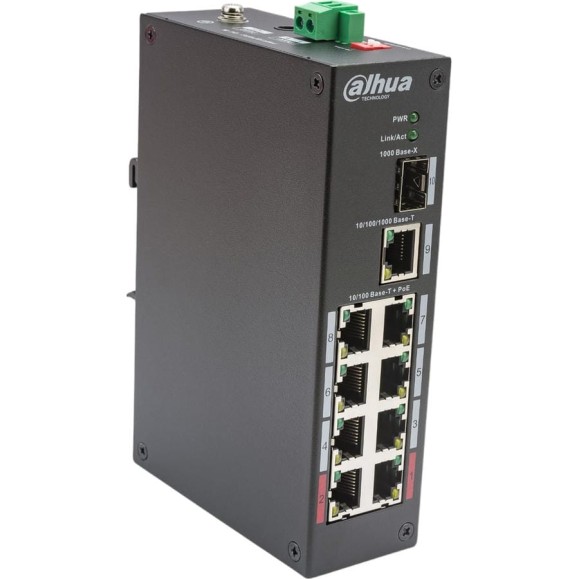 Защищенный 8-портовый РОЕ коммутатор Dahua DH-PFS3110-8ET-96 неуправляемый Защищенный 8-портовый РОЕ коммутатор Dahua DH-PFS3110-8ET-96 неуправляемый