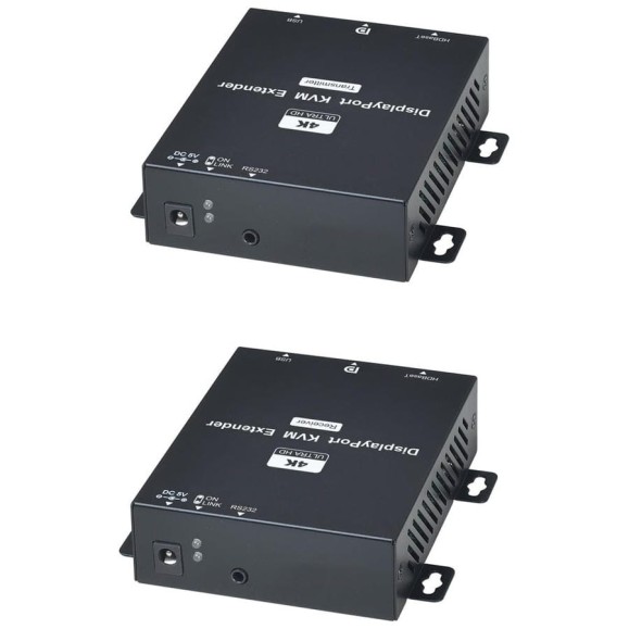 Комплект (передатчик + приёмник) для передачи SC&T DP02U DisplayPort + USB + RS232 sct1146 Комплект (передатчик + приёмник) для передачи SC&T DP02U DisplayPort + USB + RS232 sct1146