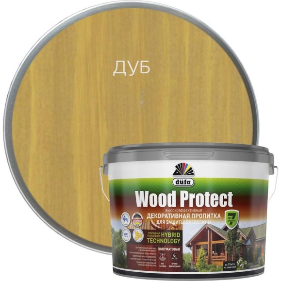 Пропитка Dufa WOOD PROTECT дуб, 9 л МП00-011079 Пропитка Dufa WOOD PROTECT дуб, 9 л МП00-011079