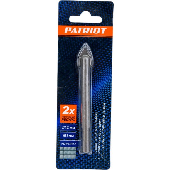 Сверло по керамике (12х80 мм) EDGE by PATRIOT 815010067