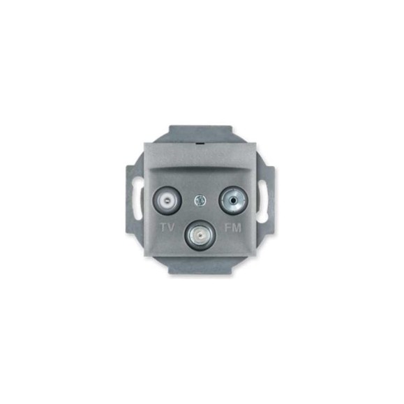 Розетка Aling-conel PRESTIGE TV/FM/SAT оконечная, механизм серебряная арт. 6012S.S Розетка Aling-conel PRESTIGE TV/FM/SAT оконечная, механизм серебряная арт. 6012S.S