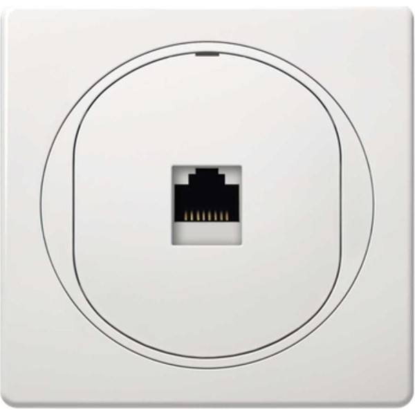 Компьютерная розетка с Keystone модулем Aling-conel EON RJ45 кат.6А FTP белая арт. E616S.00