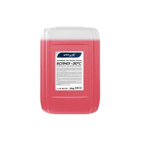 Антифриз для системы отопления VITEX Scandi -30С красный 20 кг v115806