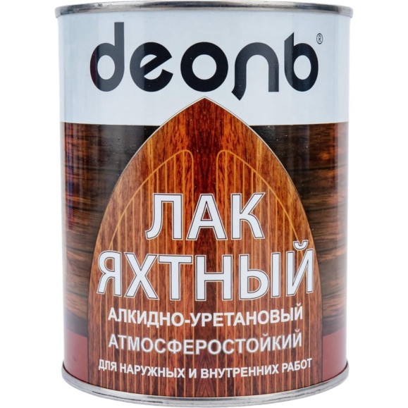 Лак яхтный глянцевый алкидно-уретановый 0.75 л Деоль 00030456 Лак яхтный глянцевый алкидно-уретановый 0.75 л Деоль 00030456