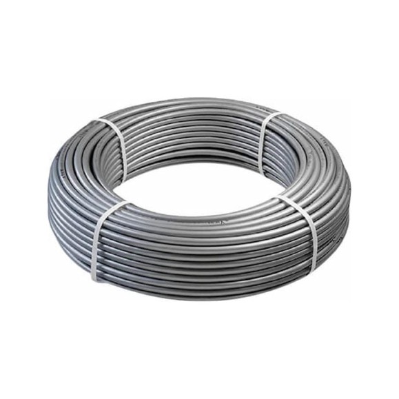 Труба STI PE-Xa PEARL серебристая SDR 7,4 c EVOH 20*2,8 120м ТТ000016538