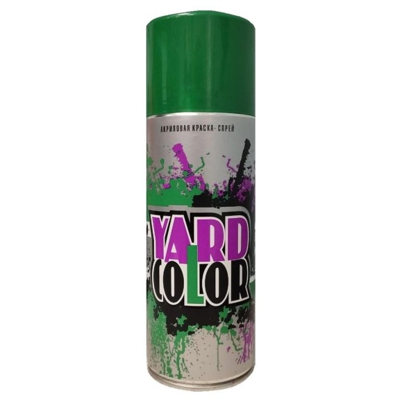Аэрозольная краска Аэрохим YARD COLOR универсальная, зеленая RAL 6029, 400мл. YAR-104