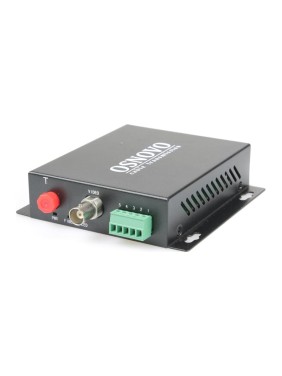 Оптический передатчик OSNOVO 1 канала видео TA-H12-15F HDCVI/HDTVI/AHD/CVBS и 1 двунаправленного канала управления (RS485/полудуплекс) по одномодовому оптоволокну до 20км. sct1422