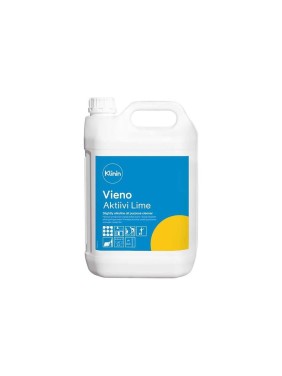 Слабощелочное средство для всех водостойких поверхностей Klinin VIENO AKTIIVI LIME 5л, арт 205186 6356