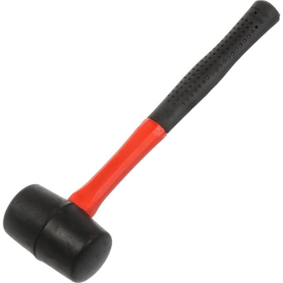Киянка BARTEX 225 г, резина, фибергласовая рукоятка 162873