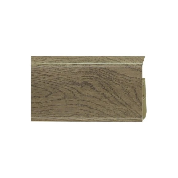 Напольный пластиковый плинтус Royce 80 мм (2200x80x20) Плинтус Royce 311 Дуб Элит