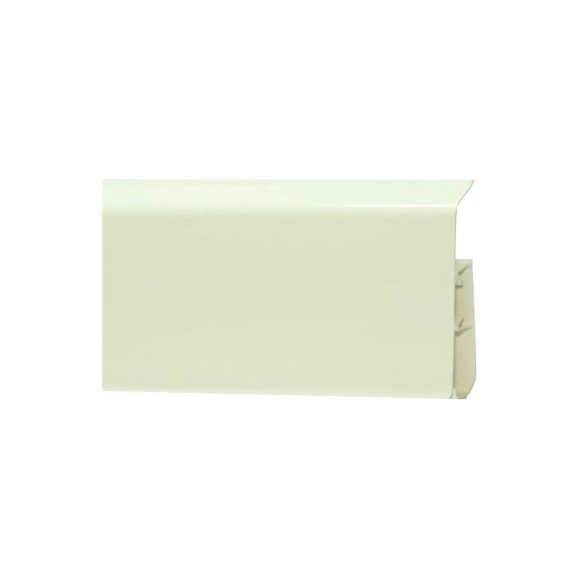 Напольный пластиковый плинтус Royce 80 мм (2200x80x20) Плинтус Royce 320 Айвори