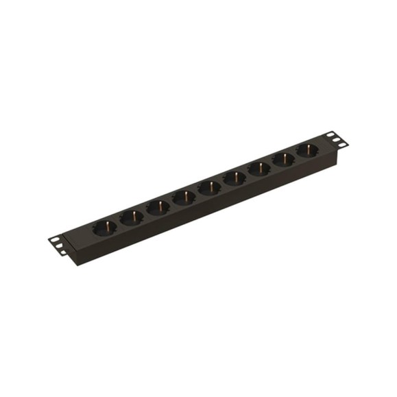 Горизонтальный блок розеток Hyperline SHE19-9SH-IEC для 19