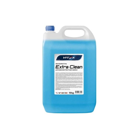 Автошампунь для бесконтактной мойки Extra Clean синий, 10 кг VITEX v900705