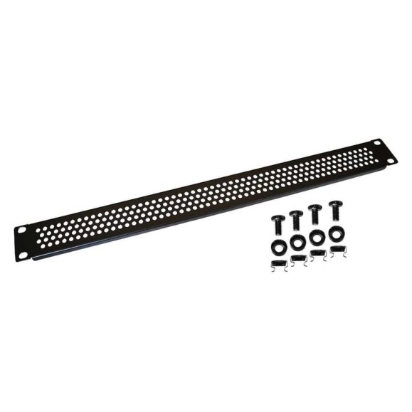 Вентиляционная фальш-панель LANMASTER 19" 1U, черная LAN-DC-VNP-1U