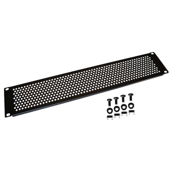 Вентиляционная фальш-панель LANMASTER 19" 2U, черная LAN-DC-VNP-2U