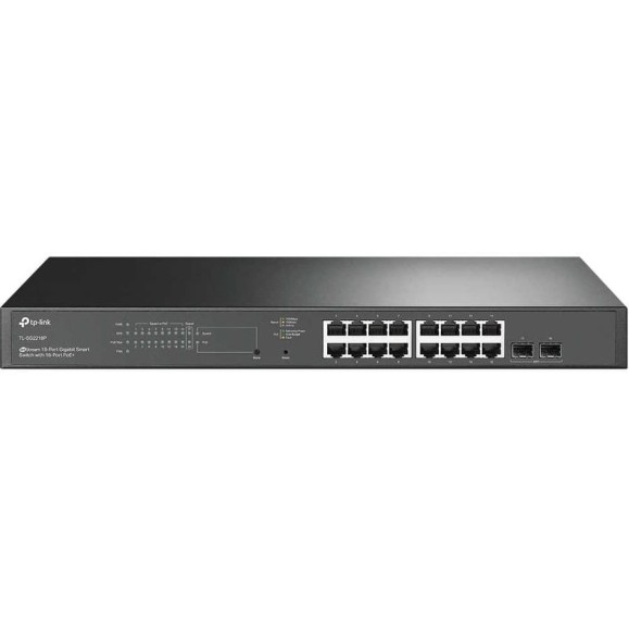 Коммутатор TP-Link JetStream Smart с 18 гигабитными портами (16 портов PoE+) TL-SG2218P