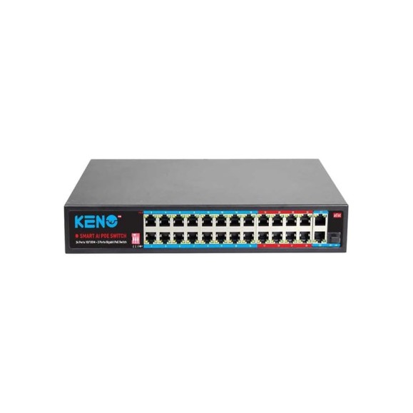 Коммутатор на 24 порта Keno KN-SW2402POE+ Коммутатор на 24 порта Keno KN-SW2402POE+