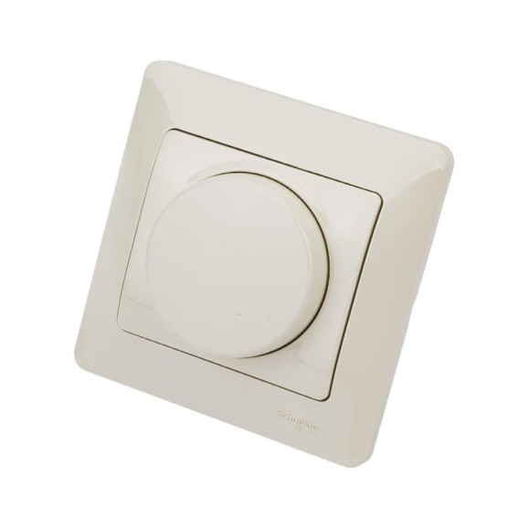 Поворотный светорегулятор Systeme Electric 300Вт GLOSSA бежевый SchE GSL000234