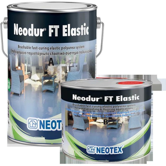 Двухкомпонентное гидроизоляционное покрытие из полимочевины NEOTEX Neodur FT Elastic A+В 5.5кг светло-серый (Ral 7035) 11860200 Двухкомпонентное гидроизоляционное покрытие из полимочевины NEOTEX Neodur FT Elastic A+В 5.5кг светло-серый (Ral 7035) 11860200