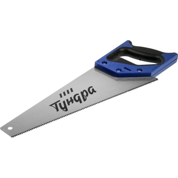Ножовка по дереву ТУНДРА двухкомпонентная рукоятка, 3D заточка, чистый рез, 14-15 TPI, 350 мм 9457799