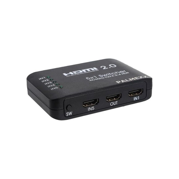 Свитч PALMEXX AYS51V20 5HDMI*1HDMI 4K/60Hz YUV 4:4:4 HDR (2160P, 3D, HDMI V2.0) PX/AYS-51V20 Свитч PALMEXX AYS51V20 5HDMI*1HDMI 4K/60Hz YUV 4:4:4 HDR (2160P, 3D, HDMI V2.0) PX/AYS-51V20