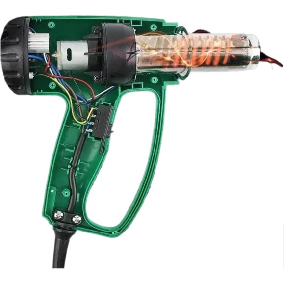 Технический фен WYNNS lcd 2000 w, 100 c - 650 c, экран 64 401 008