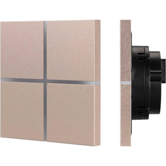 Сенсорная панель INTELLIGENT ARLIGHT KNX-304-13-IN Champagne IARL, IP20, металл 039670