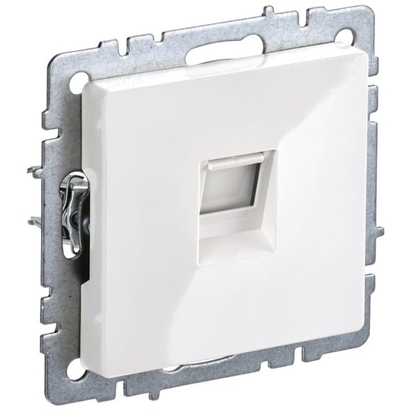Розетка телефонная IEK Brite rj11 рт10-брб бел. BR-T10-K01
