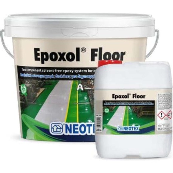 Двухкомпонентное эпоксидное покрытие для пола NEOTEX EPOXOL FLOOR A+В 13,5 кг серый RAL 7040 14621000 Двухкомпонентное эпоксидное покрытие для пола NEOTEX EPOXOL FLOOR A+В 13,5 кг серый RAL 7040 14621000