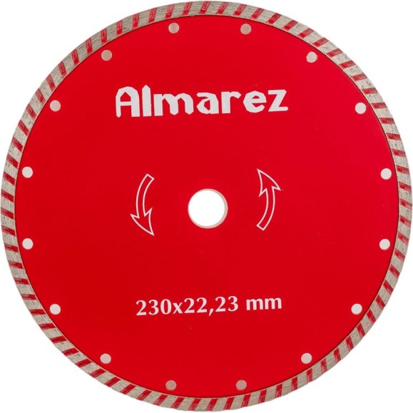 Диск отрезной алмазный Турбо (230х22.23 мм) Almarez 301230 Диск отрезной алмазный Турбо (230х22.23 мм) Almarez 301230