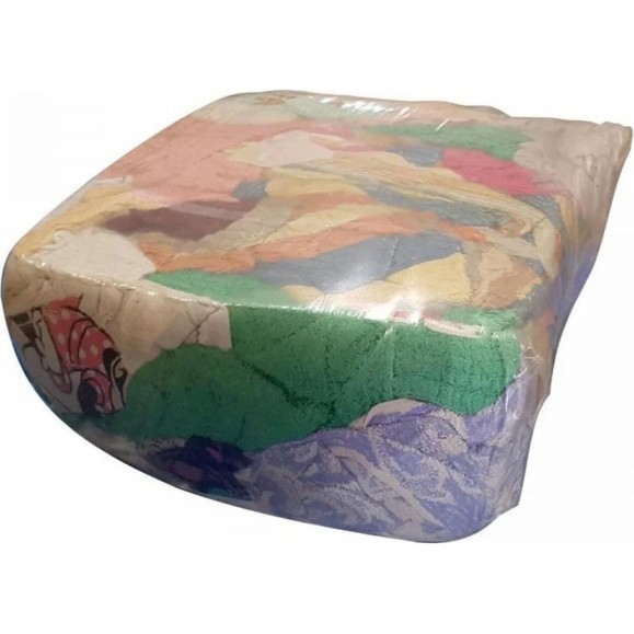 Ветошь ОФИСМАГ махровая, лоскуты 40x60 см (±10 см), плотность 100-560 г/кв. м, 80 хлопок, 20 синтетика, 10 кг LAUT2-07 608962