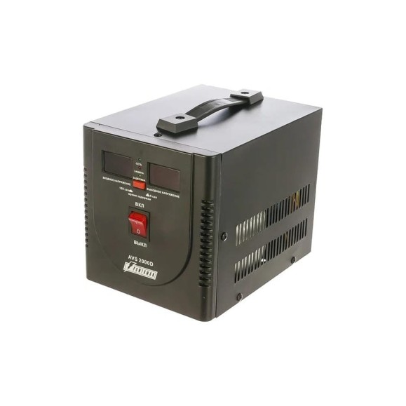 Стабилизатор напряжения AVS 2000 E Black Powerman 6187952