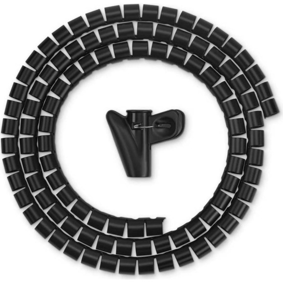 Кабельный органайзер BURO BHP CG155B Spiral Hose 15x1500mm, Black 1175277 Кабельный органайзер BURO BHP CG155B Spiral Hose 15x1500mm, Black 1175277