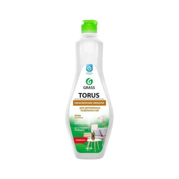 Очиститель полироль для мебели Grass Torus Cream флакон 500 мл 125821 Очиститель полироль для мебели Grass Torus Cream флакон 500 мл 125821