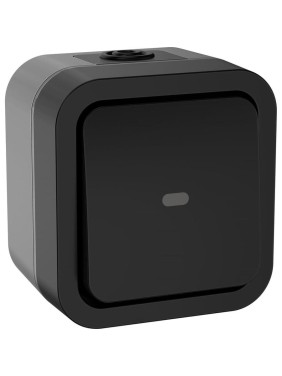 Переключатель одноклавишный IEK Tors с индикацией 10а ip55 ts102 графит TS-V10-1-10-55-K53