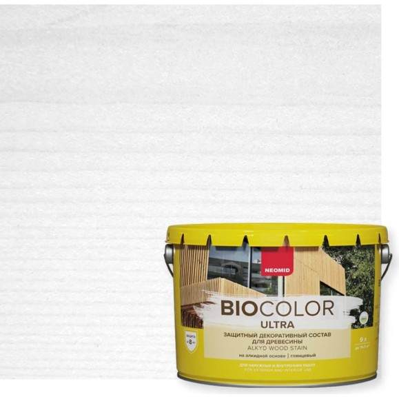 Пропитка NEOMID BIO COLOR ULTRA белый 9 л Н-ULTRA-9/белый Пропитка NEOMID BIO COLOR ULTRA белый 9 л Н-ULTRA-9/белый