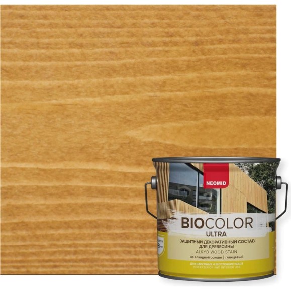 Пропитка NEOMID BIO COLOR ULTRA дуб 2,7 л Н -ULTRA-2,7/дуб
