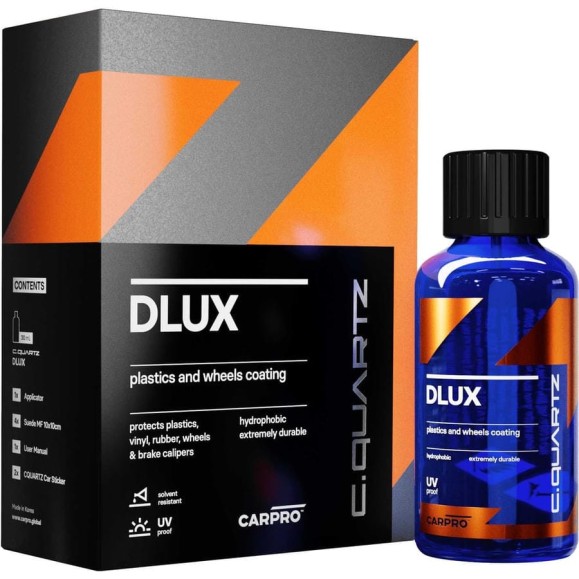 Полироль для резины и пластика CARPRO Cquartz dlux kit защитное покрытие, набор, 30 ml CP-1111CD