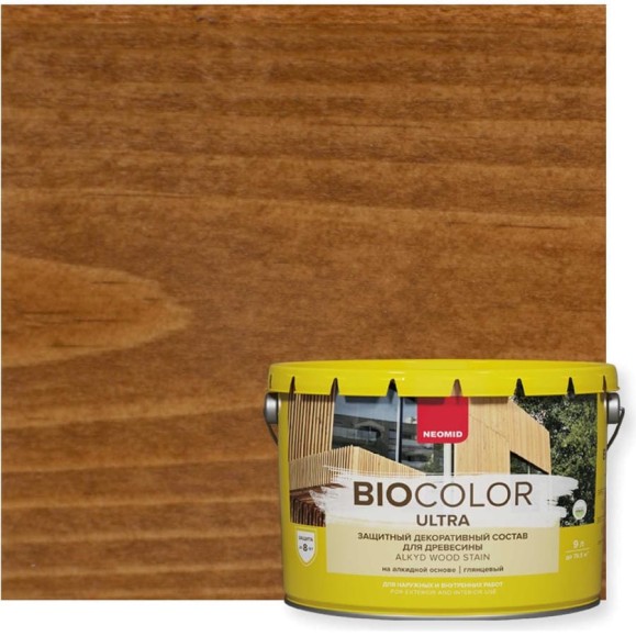 Пропитка NEOMID BIO COLOR ULTRA орех 9 л Н -ULTRA-9/орех Пропитка NEOMID BIO COLOR ULTRA орех 9 л Н -ULTRA-9/орех