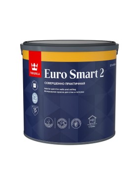 Интерьерная краска Tikkurila EURO SMART 2 для стен и потолка 2,7л 700001103 Интерьерная краска Tikkurila EURO SMART 2 для стен и потолка 2,7л 700001103