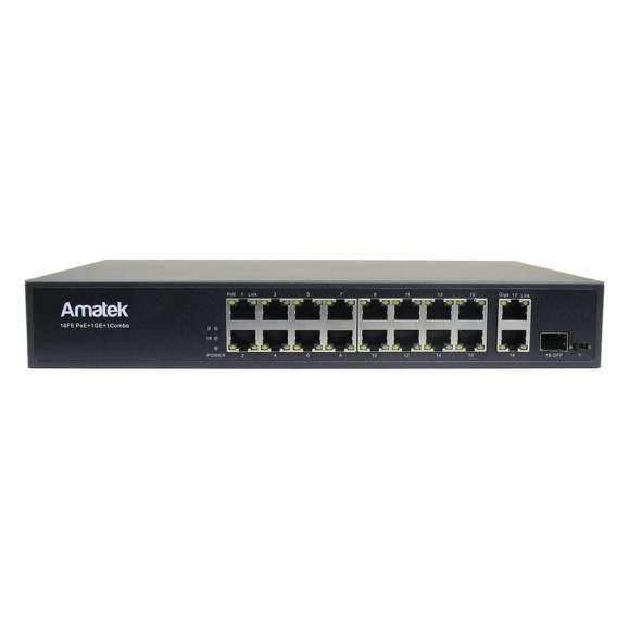 Коммутатор poe Amatek An-s18p16-300 7000830 Коммутатор poe Amatek An-s18p16-300 7000830